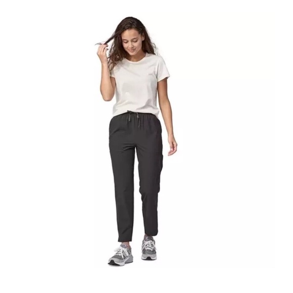 Patagonia Women's Large Fleetwith Pants Ink Black Polyester Spandex NWT - Picture 6 of 10